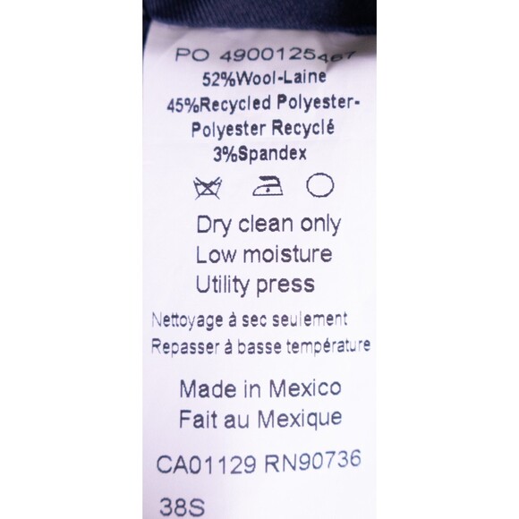 NWT Tommy Hilfiger 2-Pcs Suit Solid Gray Jacket Sz 38S Pants 36X34 Wool Blend - Picture 13 of 16